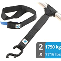 Los mejores  - valonic cinchas de Amarre pequeñas | 1750 kg | 45cm de Largo | 35mm de Ancho | EN-12195-2 | Negro | 2 Piezas | cincha…